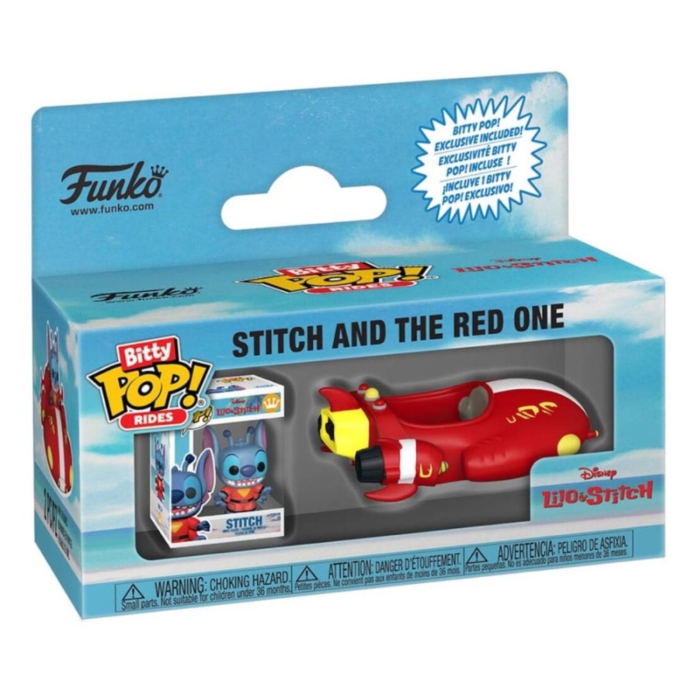 Disney Funko Bitty Pop! Lilo & Stitch - Stitch with The Red One Spaceship 🆕